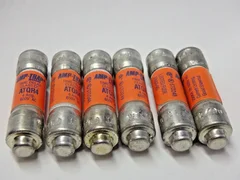 AMAT 0910-01393 Gould Shawmut ATQR4  4 Amp Trap 600VAC Time Delay Fuse (Lot of 6