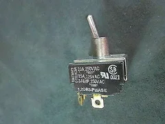 AMAT 1270-03124 SW TOGGLE Switch 4PST ON-NONE-OFF SCR-TERM