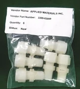 AMAT 3300-03099 FTG TBG CONN 3/8T 1/4MNPT NYLON LOT OF 6, NEW