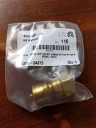 AMAT 3300-04373, BH4-61, Brass, Hydraulic Hose Pipe Thread Nipple 1/2Bodyx1/2FPT