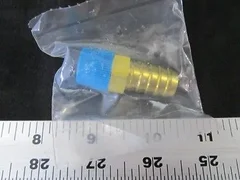 AMAT 3400-01198 Swagelok B-8-HC-1-6 FTG HOSE BARB 1/2H X 3/8NPT BRS