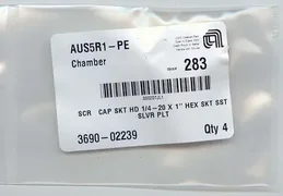 AMAT 3690-02239 SCR CAP SKT HD 1/4-20 X 1&quot;L SST Silver-Plated (Pack of 4)