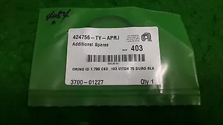 AMAT 3700-01227 ORING ID 1.799 CSD 103 VITON 75 DURO BLK , NEW