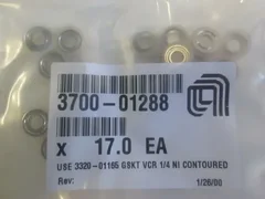AMAT, 3700-01288, GSKT VCR 1/4 NI Contoured, New, Lot of 17