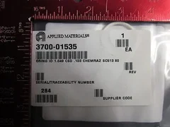 AMAT 3700-01535 ORING ID 1.049 CSD .103 CHEMRAZ SC513 80 DURO WHT