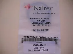 AMAT 3700-01619 ORING: KALREZ AS-568A O-RING, K# 224, Compound: 4079, Dupont Dow