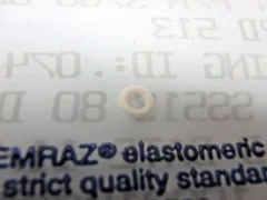 AMAT 3700-02299  ORing ID .074 CSD .037 CHEMRAZ 80 DURO WHT O-Ring 