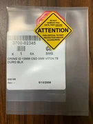 AMAT 3700-02345 O-Ring, ID 13mm, CSD 3mm,  Viton 75 Duro Blk