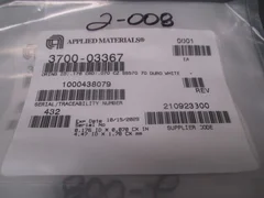 AMAT 3700-03367 O-RING ID: 0.176 CSD: 0.070 CALREZ SS570 70 DURO WHITE, 107338