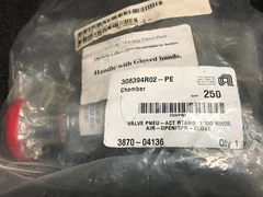 AMAT 3870-04136 VALVE PNEU-ACT RTANG 1"OD 25 NW AIR-OPEN/SPR-CLOSE