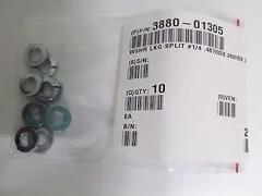AMAT 3880-01305 1/4 SPLIT LOCKING WASHER, NEW, LOT 10