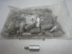 AMAT 3970-01767 50 New SST Hex Standoffs 3/4" long, looks to be #10 threads