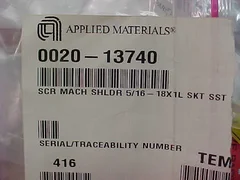 AMAT APPLIED MATERIALS 0020-13740, SCR MACH SHLDR 5/16-18X SKT SST. LOT OF 10