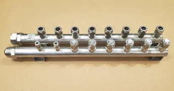 AMAT Applied Materials 0050-40573 - Stainless Swagelok Double Manifold