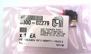 AMAT FITTING 1/8T x 1/8MNPT ELBOW P/N 3300-02279 NEW