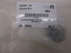 AMAT, FTG Flange Blank- OFF KF25 1.570DX.20T, 3300-03548, New, Lot of 2