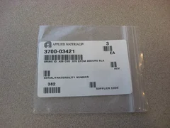 AMAT O-Ring ID: .426 CSD: .07 EPDM 80DURO BLK, 3700-03421, LOT OF 3, New, Sealed