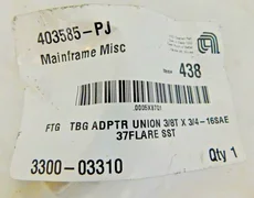 AMAT Tubing Fitting Adapter Union 3/8T x 3/4 16SAE 37Flare 3300-03310 SS