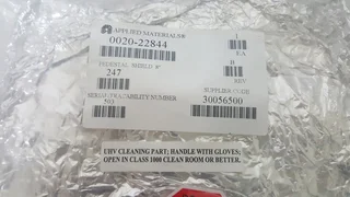 APPLIED MATERIAL PEDESTAL SHIELD 8'' 0020-22844 REV.B