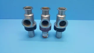APPLIED MATERIAL VALVE ISOLATION 90DEG ELBOW NW-40 0190-00879 ( lot of 3 )