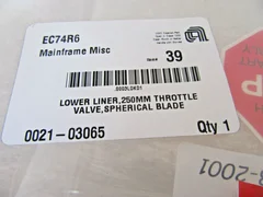 APPLIED MATERIALS 0021-03065 SPHERICAL BLADE 250MM THROTTLE VALVE LOWER LINER