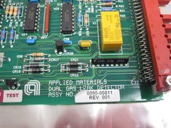  APPLIED MATERIALS 0090-00811 DUAL GAS LEAK DETECTOR PCB