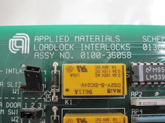  APPLIED MATERIALS 0100-35058 LOAD LOCK INTERLOCK PCB REV-A