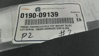 APPLIED MATERIALS - 0190-09139 - PROBE, THERMOCOUPLE, TOP MOUNT SUSC