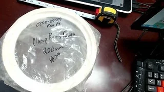 APPLIED MATERIALS - 0200-09559 - CERAMIC CLAMP RING COVER 200MM