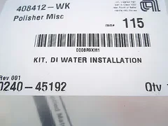 APPLIED MATERIALS 0240-45194 KIT, DI WATER INSTALLATION