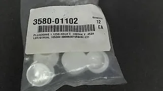 APPLIED MATERIALS - 3580-01102 - PLUGDOMED1.125D NYLON-WHT (PACK OF 12)