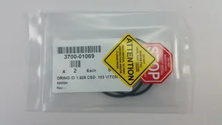 APPLIED MATERIALS 3700-01069 O-RING ID 1.925 CSD .103 VITON, LOT OF 2