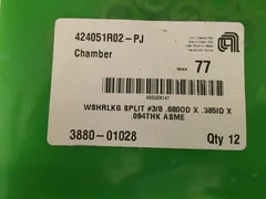 APPLIED MATERIALS  3880-01028 WSHR LKG SPLIT #3/8.680 OD X .385 ID X lot of 12