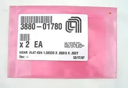 APPLIED MATERIALS 3880-01780 WSHR FLAT #3/4 1.505OD x .890ID x .062T