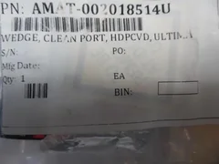 APPLIED MATERIALS AMAT 0020-18514 WEDGE CLEAN PORT HDPCVD ULTIMA