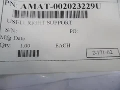 APPLIED MATERIALS AMAT 0020-23229 RIGHT SUPPORT
