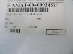 APPLIED MATERIALS AMAT 0040-09345 PANEL ELECT I/O EXPANDED DELTA