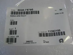 APPLIED MATERIALS AMAT 0040-75780 SWING ARM RIGHT BRUSH BOX CLN - Rev 004