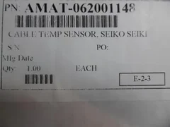 APPLIED MATERIALS AMAT 0620-01148 CABLE TEM9 SENSOR SEIKO SEIKI