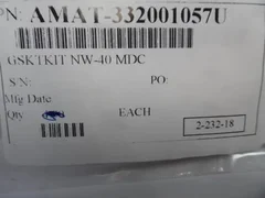 APPLIED MATERIALS AMAT 3320-01057 GSKT KIT NW-40 MDC