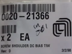 APPLIED MATERIALS AMAT DC BIAS TIW SHOULDER SCREW 0020-21366 LOT OF 12