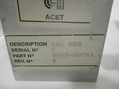 APPLIED MATERIALS AMAT GAS BOX 0010-09761 0010-10055