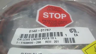 APPLIED MATERIALS P/N 0140-01787 REV.201 CA LCWE LINEAR POTS TO L