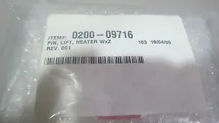 APPLIED MATERIALS P/N 0200-09716 PIN, LEFT, HEATER WxZ.REV.001