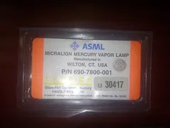 ASML 690-7800-001 Micralign Mecury Vapor Lamp