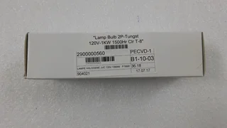 Amat 1010-01088 Lamp Bulb 2P Tungst 120v-1KW 1500HR CLR T-8" Applied Materials