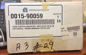 Applied Materials 0015-90059 Vane Switch, Modified, Replaces 0015-90, New in Box