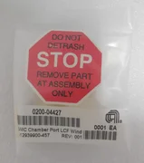 Applied Materials 0200-04427 Chamber Port LCF Window