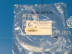 Applied Materials 0200-09219	 Cover Ring, Quartz 125 MM Metal Etch   AMAT Etch