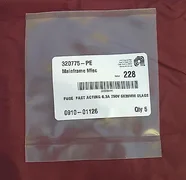 Applied Materials 0910-01126 FUSE FAST ACTING 6.3A 250V 5x20mm GLASS